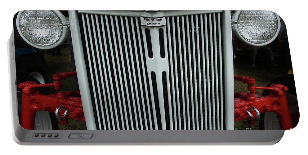 Ford Portable Battery Charger featuring the photograph Vintage Tractor Front End by Mike Eingle