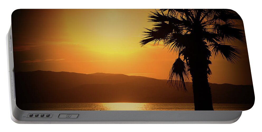 Landscape Portable Battery Charger featuring the photograph Walking down the beach by Milena Ilieva