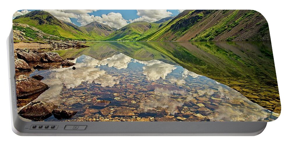 Wastwater Portable Battery Charger featuring the photograph Wastwater Lake District by Martyn Arnold