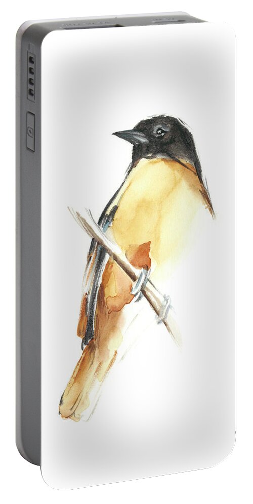 Animals & Nature+birds+domestic Birds Portable Battery Charger featuring the painting Watercolor Songbirds Vi by Ethan Harper