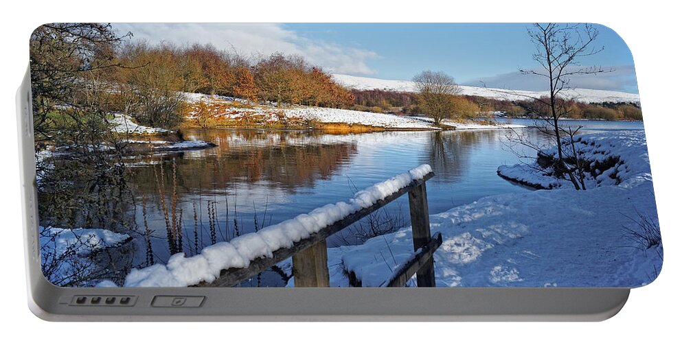 Watergrove Portable Battery Charger featuring the photograph Watergrove Reservoir by David Birchall