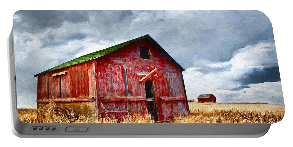 Barn Portable Battery Charger featuring the photograph Weathered by Susan Hope Finley