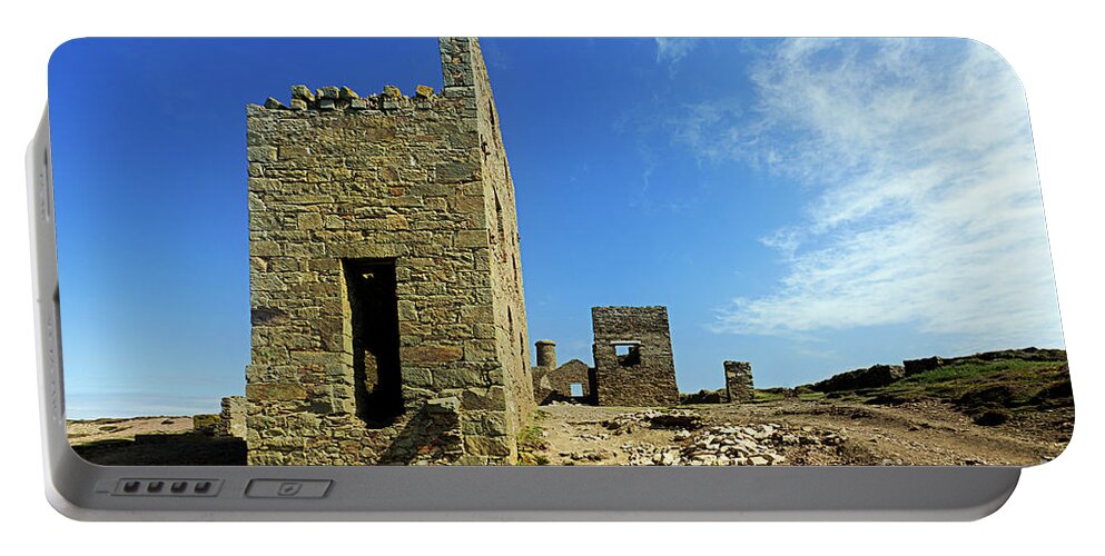 Wheal Coates Portable Battery Charger featuring the photograph Wheal Coates Cornwall by Terri Waters