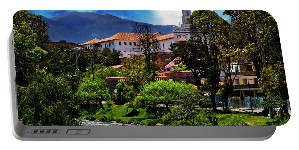 Blue Portable Battery Charger featuring the photograph Why I Miss Cuenca by Al Bourassa