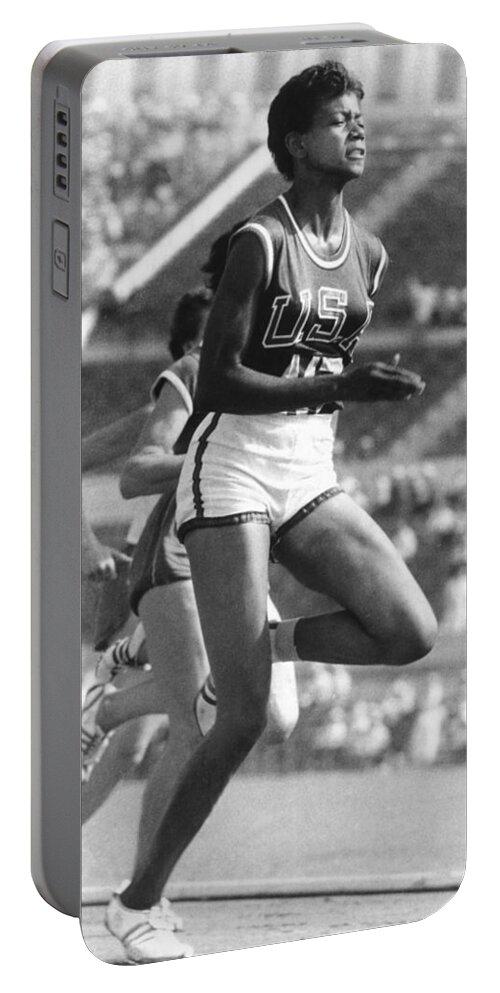 1940 Portable Battery Charger featuring the photograph Wilma Rudolph, American Athlete by Science Source
