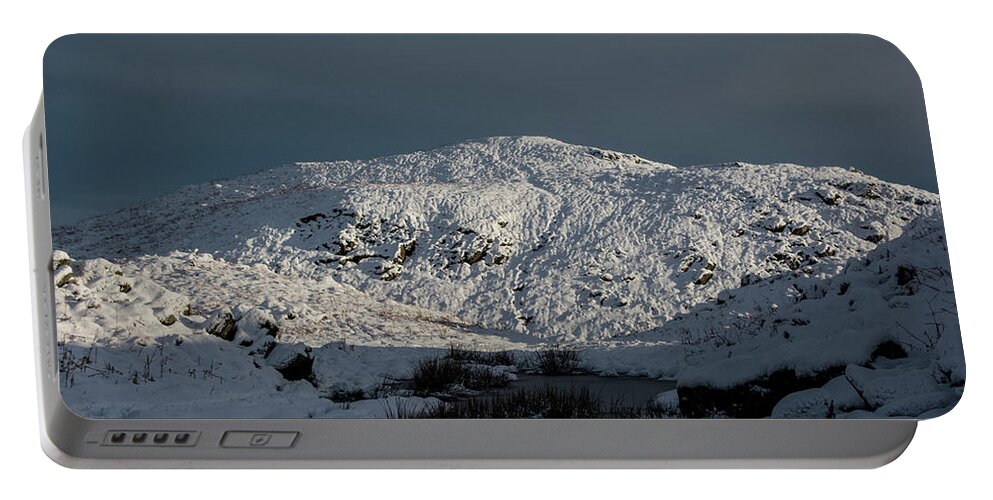 Langdale Portable Battery Charger featuring the photograph Winter Loughrigg Fell by Mark Hunter