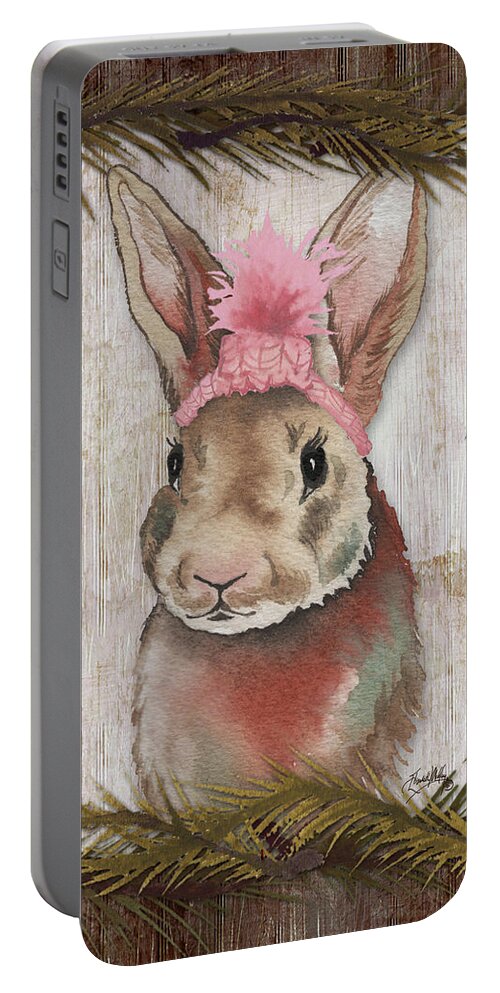 Woodland Portable Battery Charger featuring the painting Woodland Animals II by Elizabeth Medley