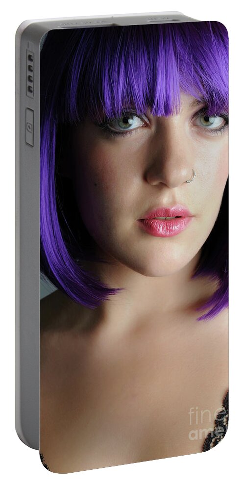 Girl Portable Battery Charger featuring the photograph Wowzers by Robert WK Clark