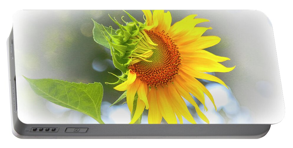 Sunflower Portable Battery Charger featuring the photograph Yellow Petals of Sunshine by Ola Allen