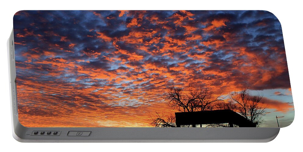 New Mexico Portable Battery Charger featuring the photograph Yeso Sunset by Jonathan Thompson