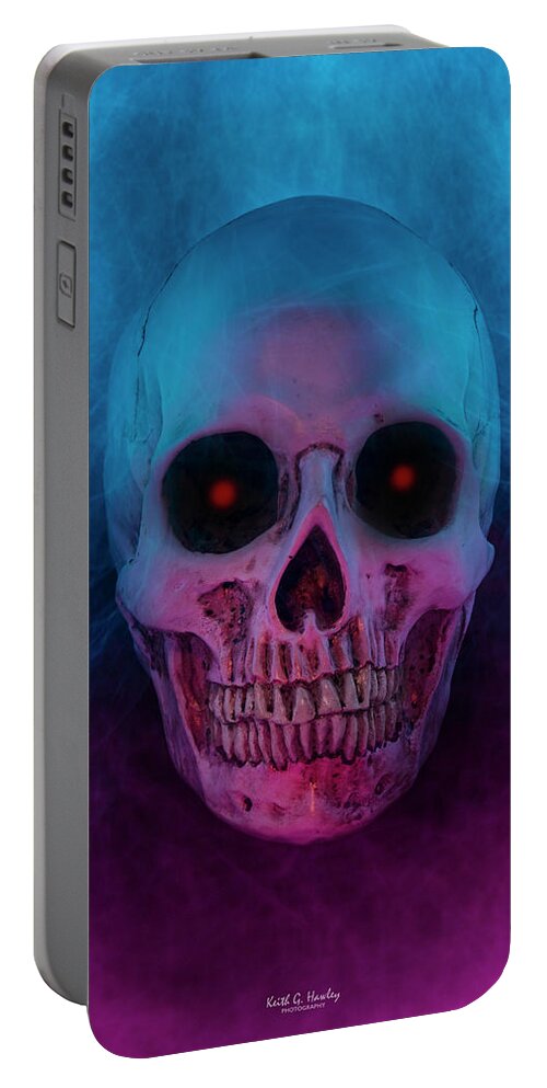 Skull Portable Battery Charger featuring the photograph Yorick by Keith Hawley