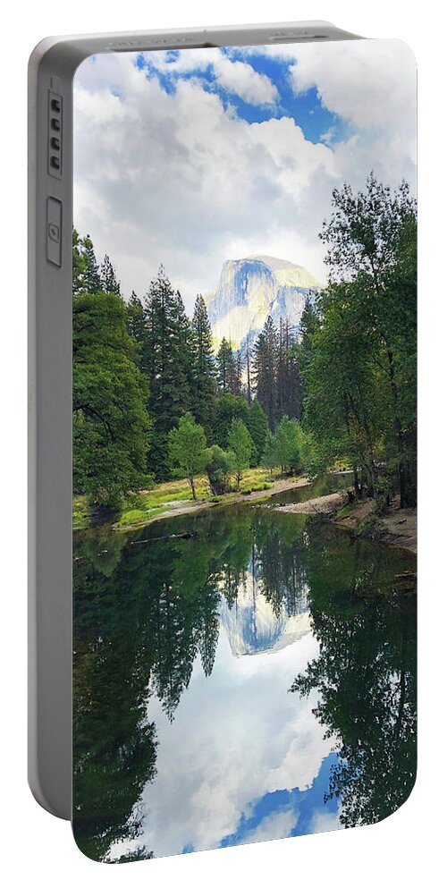 Skyline Portable Battery Charger featuring the photograph Yosemite classical view by Silvia Marcoschamer