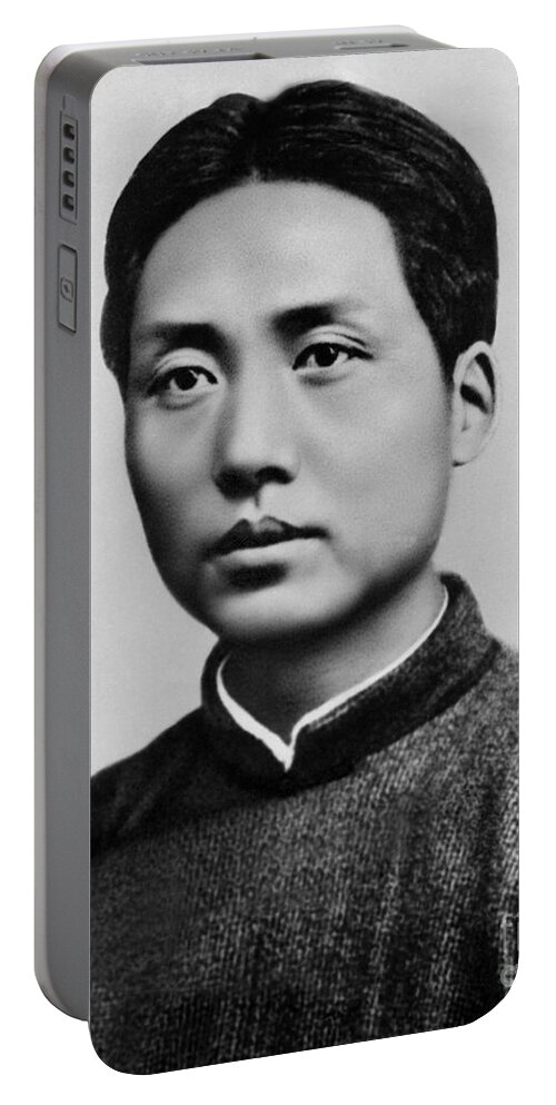 Mao Tse Zedong Portable Battery Charger featuring the photograph Young Mao Tse Zedong by Chinese School