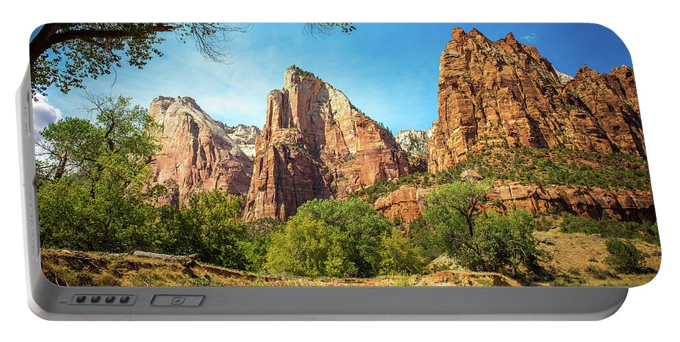 Utah Portable Battery Charger featuring the photograph Zion National Park by Aileen Savage