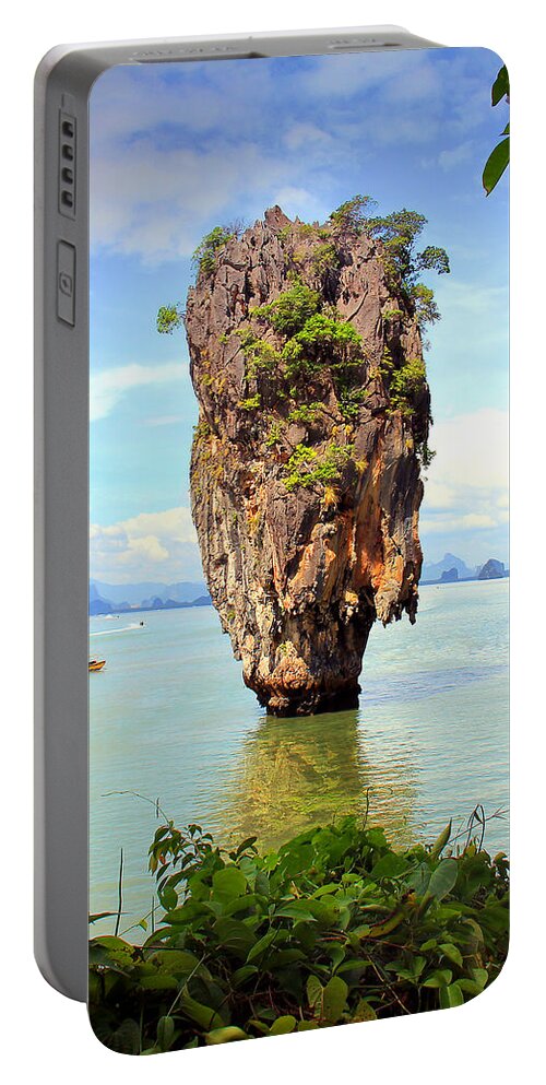 Phuket Portable Battery Charger featuring the photograph 007 Island by Mark Ashkenazi