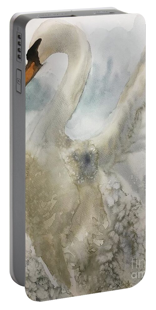 0322021 Portable Battery Charger featuring the painting 0322021 by Han in Huang wong
