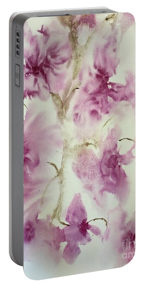 09032023 Portable Battery Charger featuring the painting 09032023 by Han in Huang wong