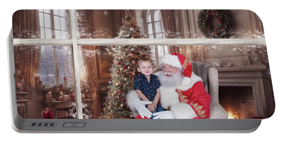 Santa Portable Battery Charger featuring the digital art Abel #1 by Jim Hatch