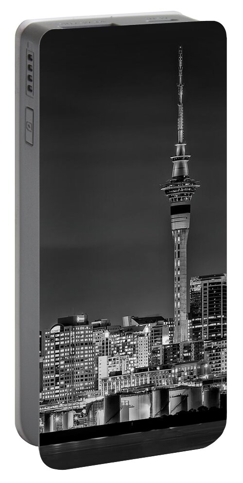Auckland-sky-tower Portable Battery Charger featuring the photograph Auckland Sky Tower by Gary Johnson
