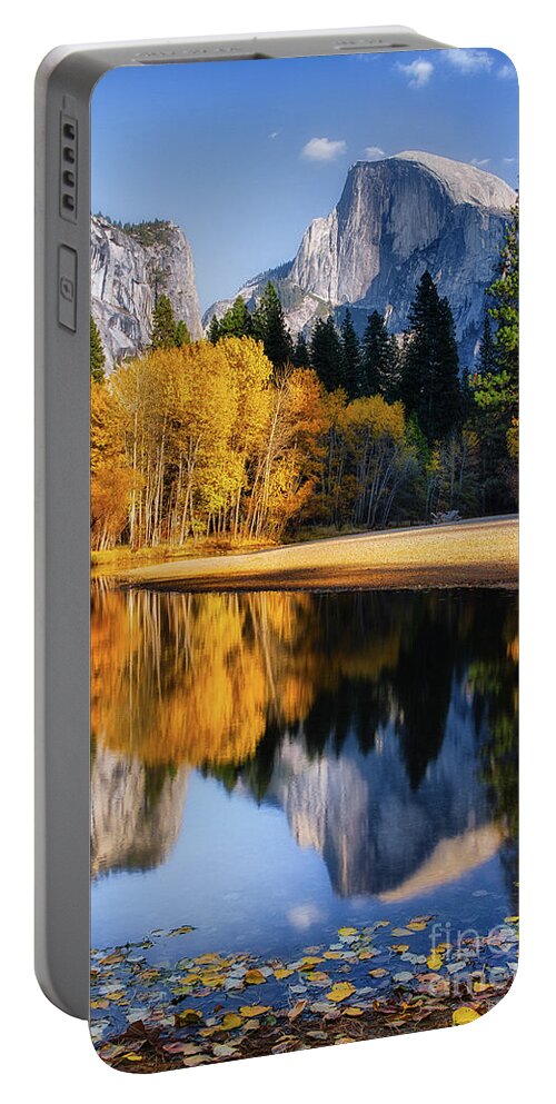 Yosemite Portable Battery Charger featuring the photograph Autumn Reflections #1 by Anthony Michael Bonafede