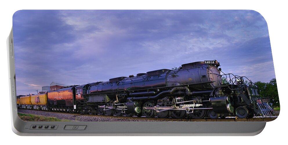 Big Boy #4014 Steam Locomotive Portable Battery Charger featuring the photograph Big Boy #4014 Steam Locomotive by Robert Bellomy