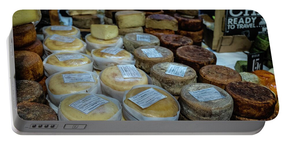 Cheese Portable Battery Charger featuring the photograph Cheese Market by William Dougherty
