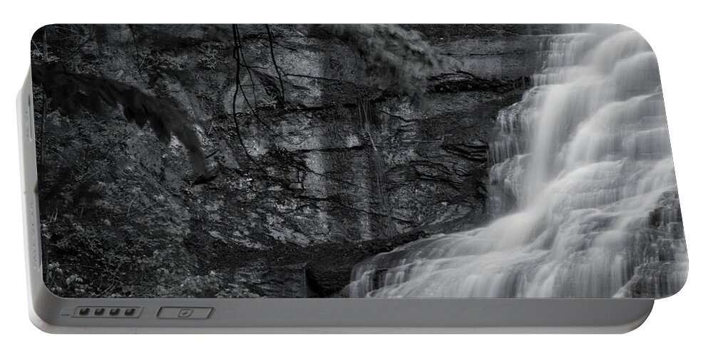  Portable Battery Charger featuring the photograph Chittenango Falls by Brad Nellis