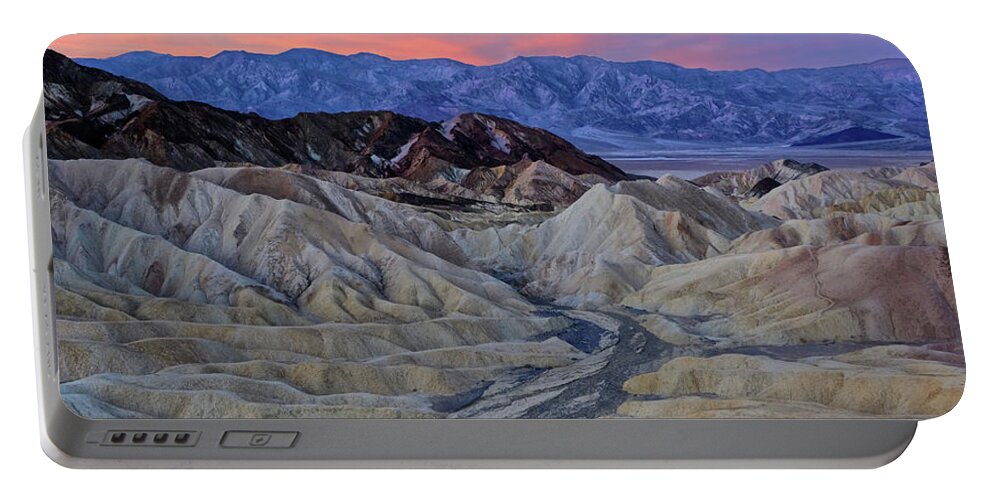 Death Valley Portable Battery Charger featuring the photograph Death Valley Sunrise #1 by Jaki Miller