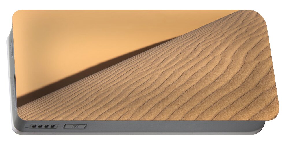 Sand Dune Portable Battery Charger featuring the photograph Diagonal Sand Dune by Peter Boehringer