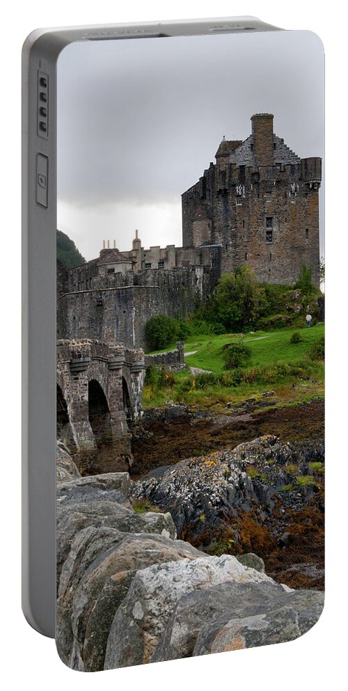 Scotland Portable Battery Charger featuring the photograph Eilean Donan Castle in the loch Alsh at the highlands of Scotlan by Michalakis Ppalis