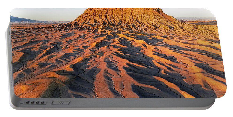 Factory Butte Portable Battery Charger featuring the photograph Factory Butte Utah #1 by Susan Candelario