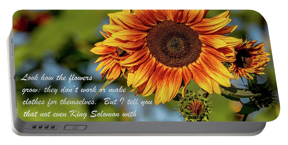  Portable Battery Charger featuring the photograph Flower Inspiration #1 by Marcy Wielfaert