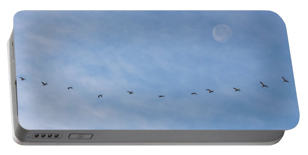 Moon Portable Battery Charger featuring the photograph Fly Me To The Moon by Darren White