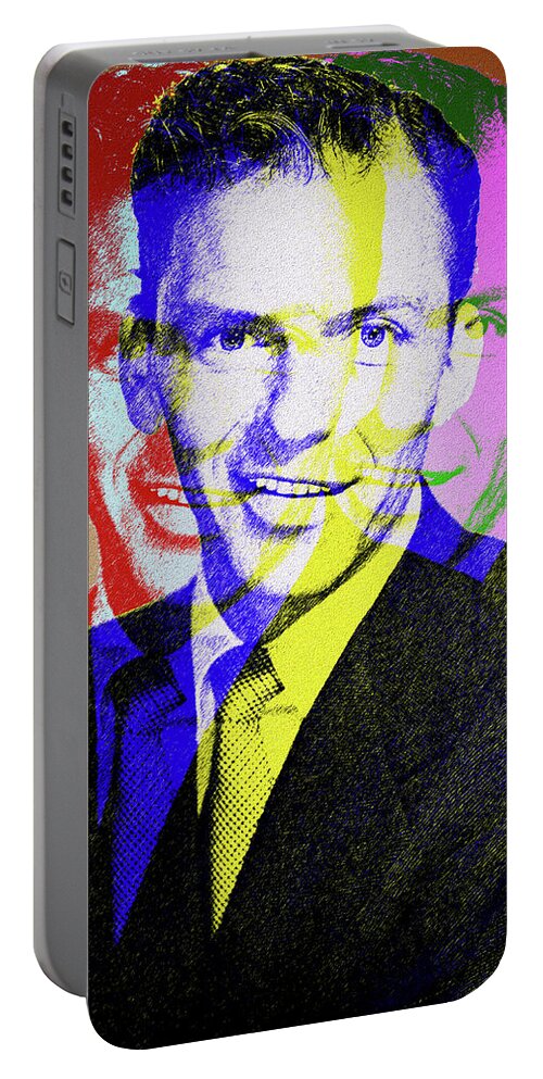Frank Portable Battery Charger featuring the digital art Frank Sinatra by Stars on Art