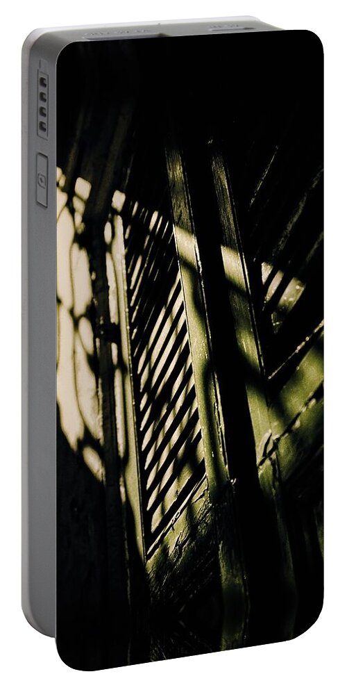 Carol Portable Battery Charger featuring the photograph French Quarter Doors by Carol Whaley Addassi