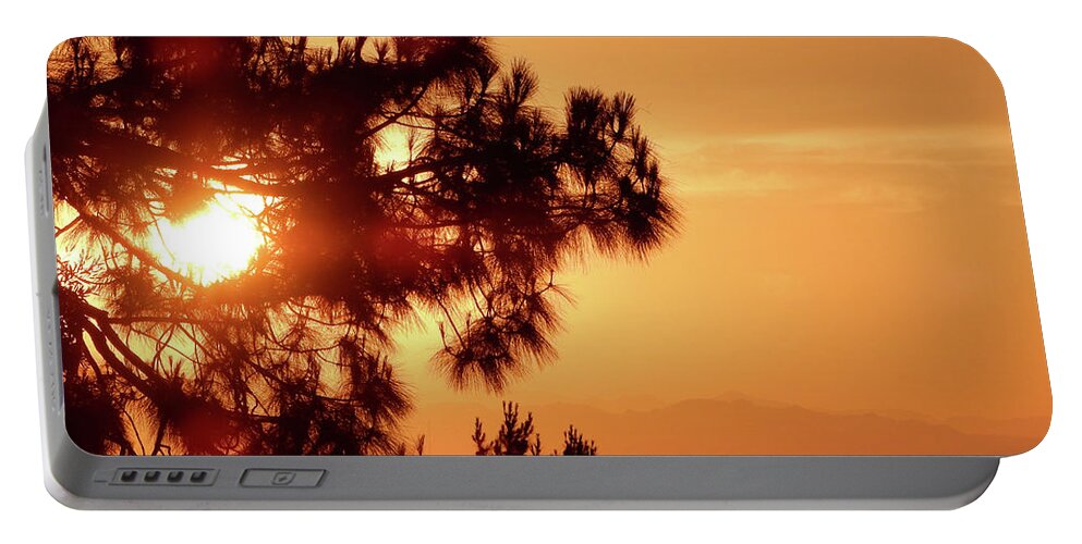 Luck Portable Battery Charger featuring the photograph Lucky Sunset by Andrew Lawrence