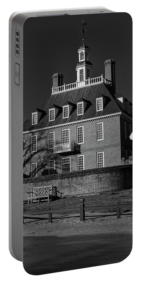 Williamsburg Portable Battery Charger featuring the photograph Governor's Palace #1 by Karen Harrison Brown
