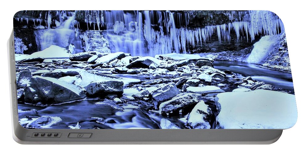  Portable Battery Charger featuring the photograph Great Falls Winter 2019 by Brad Nellis