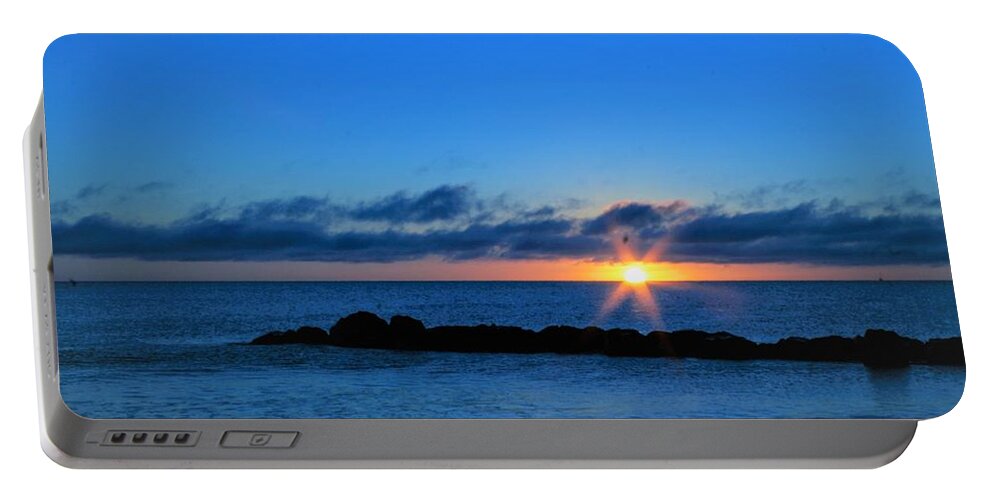 Portable Battery Charger featuring the photograph Hampton Va Sunrise by Brad Nellis