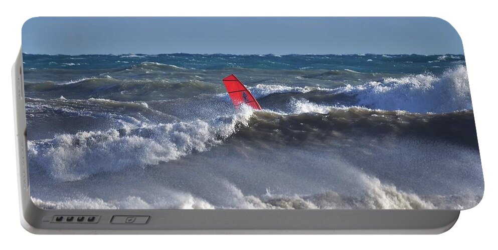 Windsurf Portable Battery Charger featuring the photograph Imperia. ottobre 2018. #1 by Marco Cattaruzzi