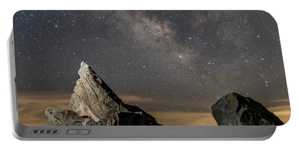 Milkyway Portable Battery Charger featuring the photograph It is out there #1 by Daniel Hayes