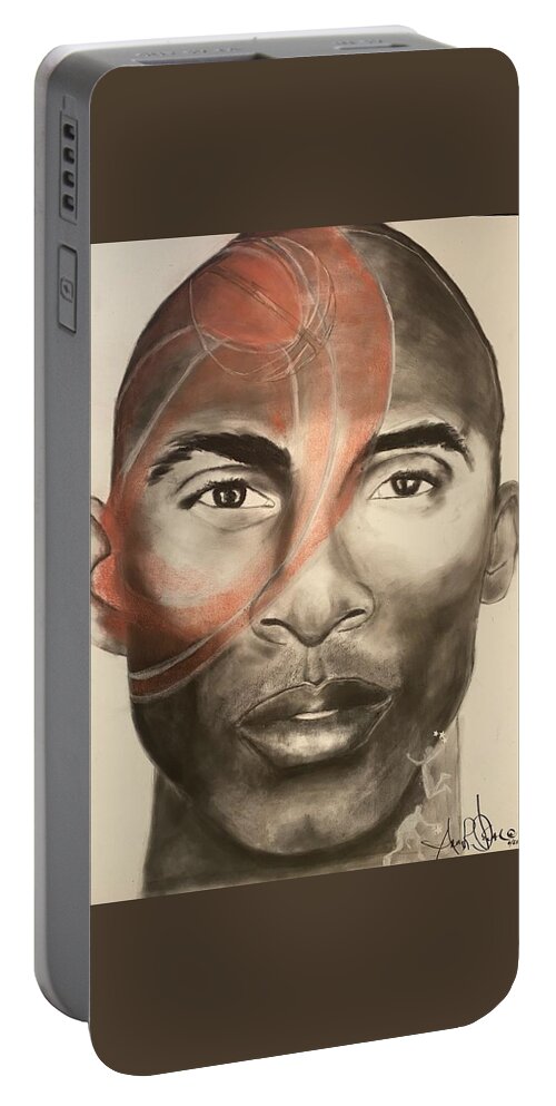  Portable Battery Charger featuring the drawing KB by Angie ONeal