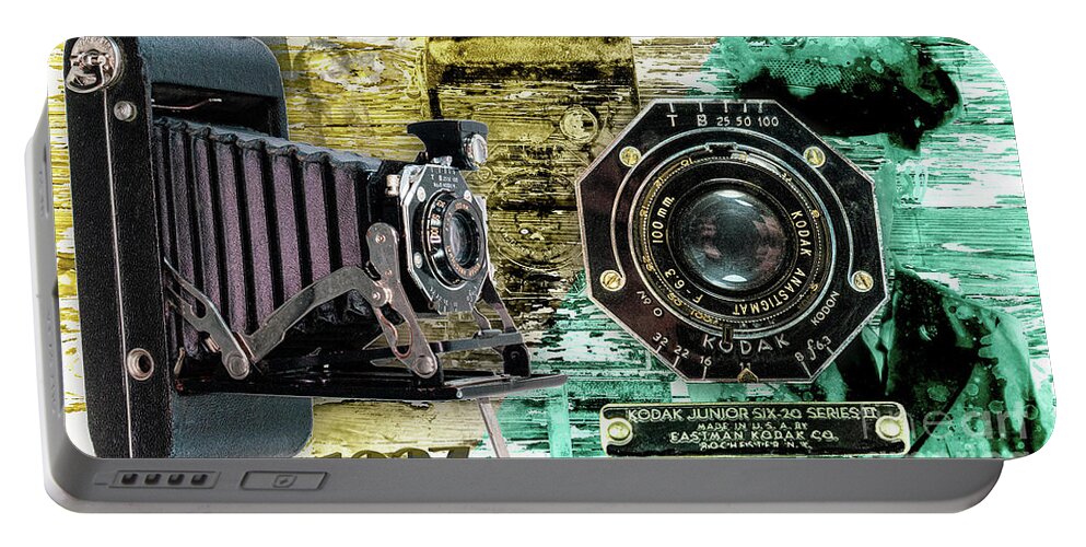 Kodak Portable Battery Charger featuring the digital art Kodak Junior Six-20 Series II #2 by Anthony Ellis
