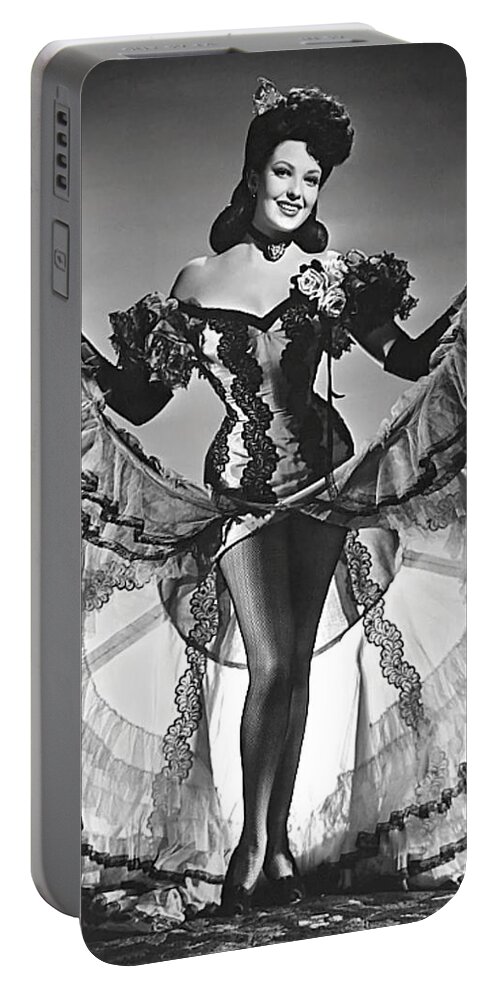  Portable Battery Charger featuring the photograph Linda Darnell 5 #1 by Old Hollywood