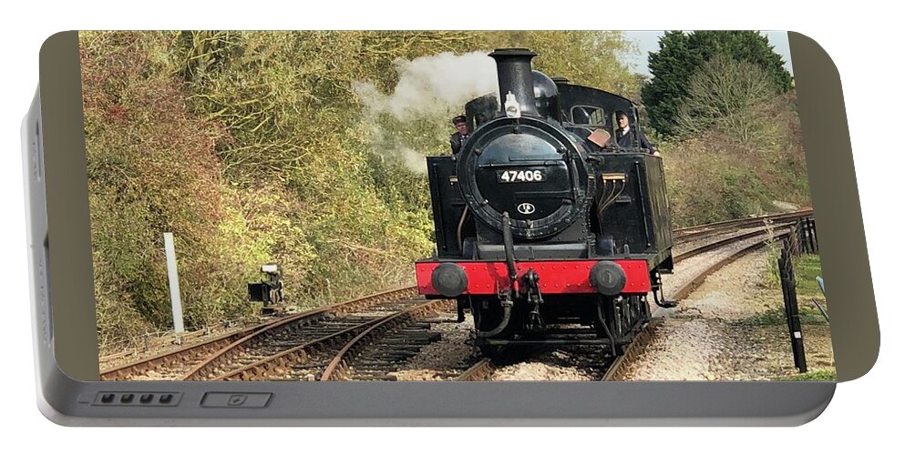  Portable Battery Charger featuring the photograph LMS Jinty Fowler Class 3F 0-6-0T #2 by Gordon James
