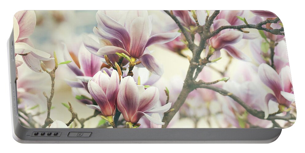 Magnolia Portable Battery Charger featuring the photograph Magnolia Flower #1 by Jelena Jovanovic