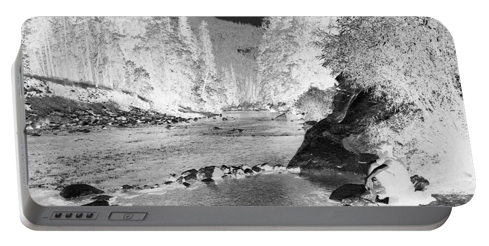 Photograph River Yosemite Infrared Portable Battery Charger featuring the photograph Merced River in Yosemite #1 by Beverly Read