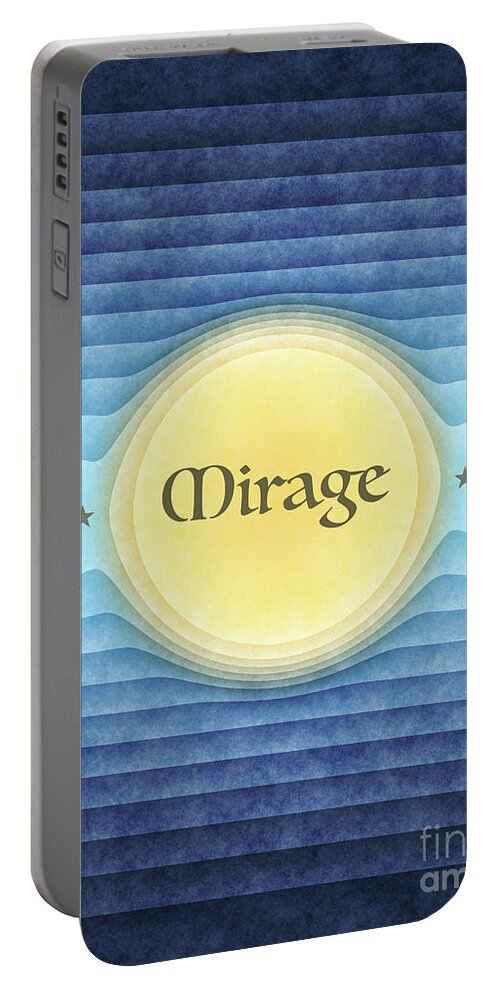 Mirage Portable Battery Charger featuring the digital art Mirage #1 by Phil Perkins