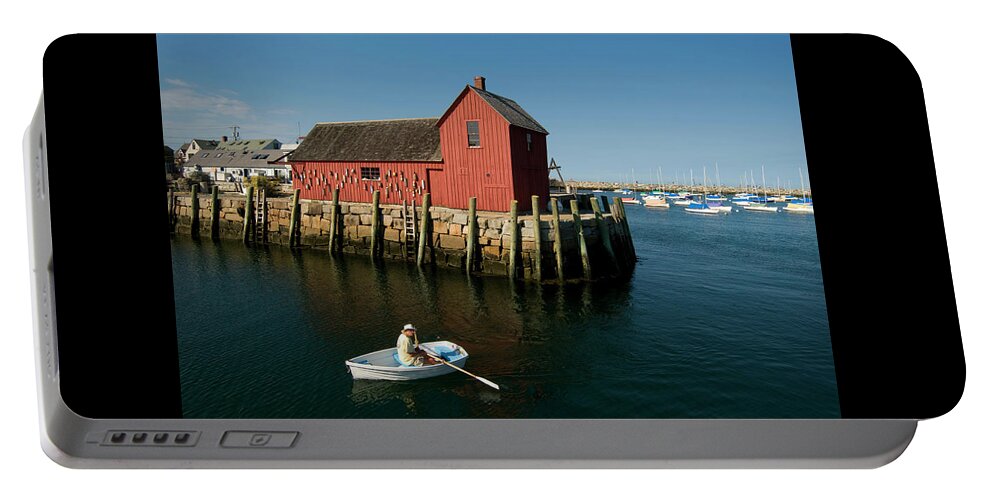 Bearskin Neck Portable Battery Charger featuring the photograph Motif #1 #1 by Robert Dann