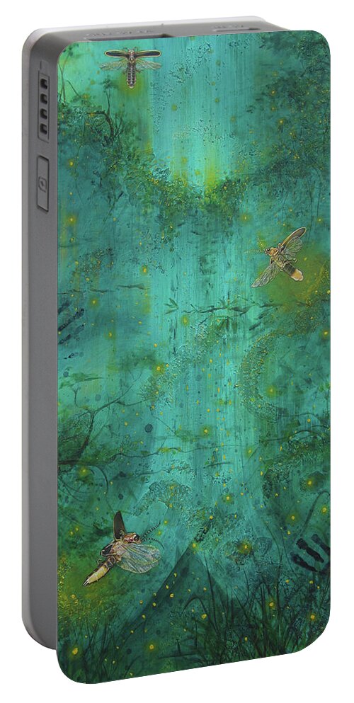 Firefly Portable Battery Charger featuring the painting Navigators through the Darkness #1 by Pamela Kirkham